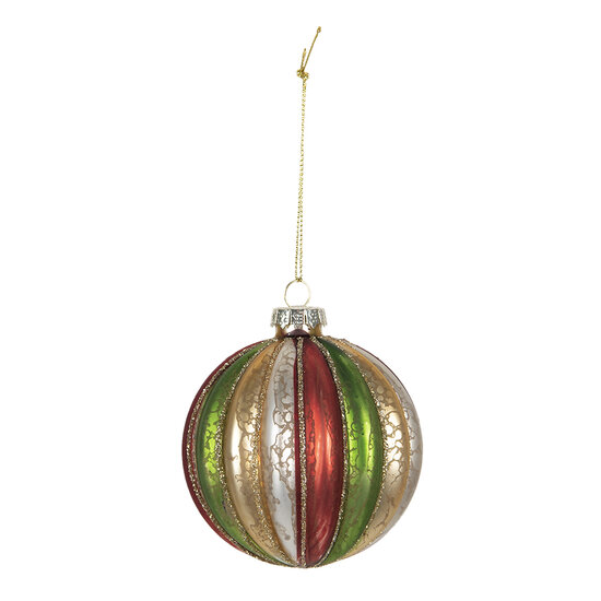 Clayre &amp; Eef | Kerstballen set van 4 Meerkleurig &oslash; 8x8 cm | 6GL2737