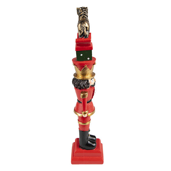 Clayre &amp; Eef | Kerstdecoratie Notenkraker Rood 6x5x23 cm | 6PR3703