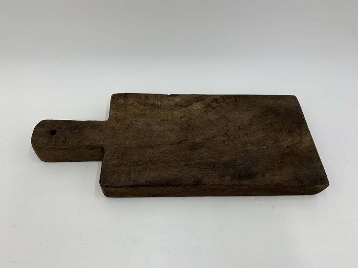 Decoratie plateau dienblad hout met handvat bruin 30 x 12 cm plank | 655991 | Home Sweet Home | Stoer &amp; Sober Woonstijl
