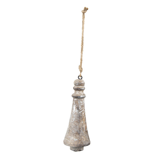 Clayre &amp; Eef | Decoratie Hangers Zilverkleurig &oslash; 6x16 cm | 6H2300