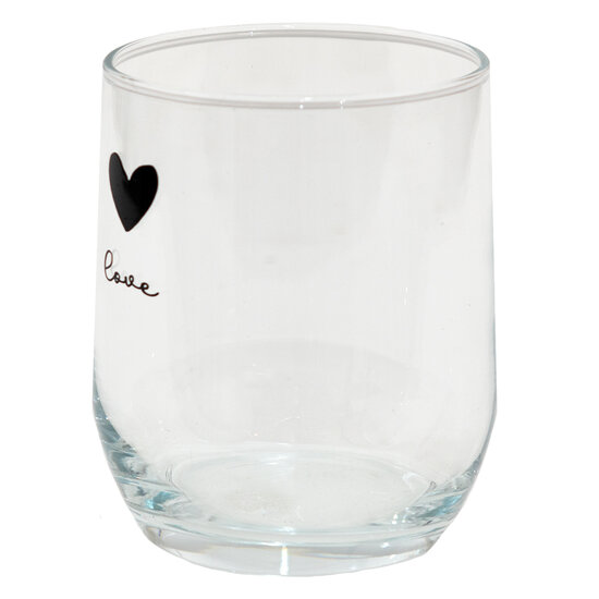Clayre &amp; Eef | Waterglas Transparant &oslash; 8x9 cm / 300 ml | LBSGL0008