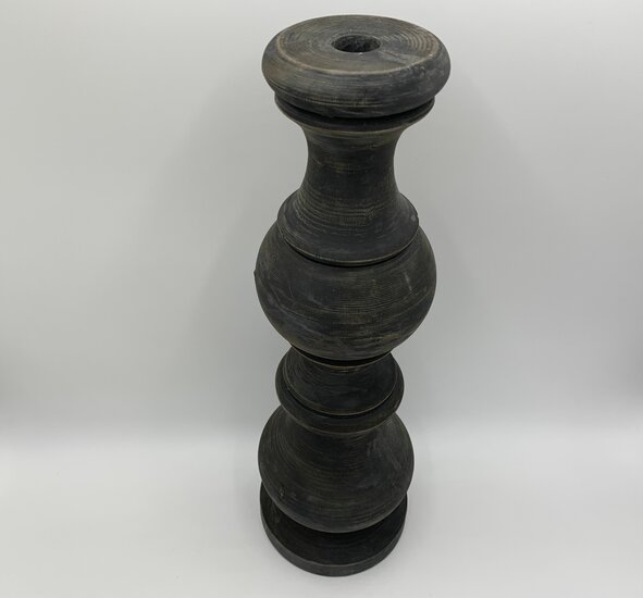 Kandelaar hout vintage grijs bruin 50x16 cm dinerkaars kaarsenhouder | 11350GR | Home Sweet Home | Stoer &amp; Sober Woonstijl