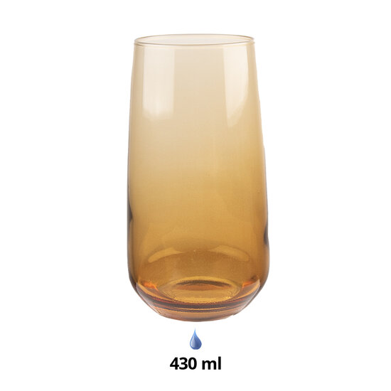Clayre &amp; Eef | Waterglas Bruin 430 ml | 6GL4311Y