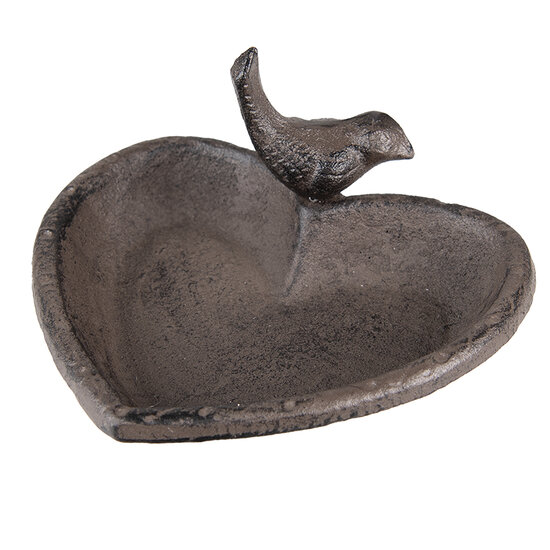 Clayre &amp; Eef | Vogelbad Bruin 16x14x8 cm | 6Y5283