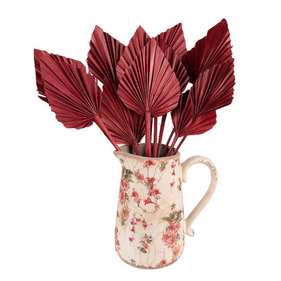 Clayre & Eef | Decoratieve Schenkkan Roze, Beige 20x14x23 cm | 6CE1550L