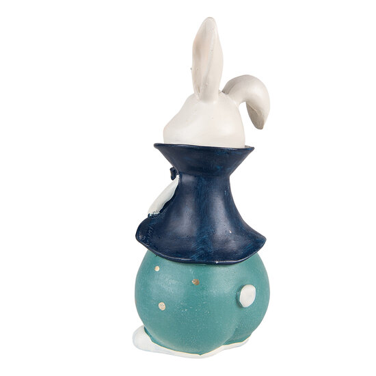 Clayre & Eef | Decoratie Beeld Konijn Turquoise 9x8x21 cm | 6PR3614 - Home Sweet Home Online