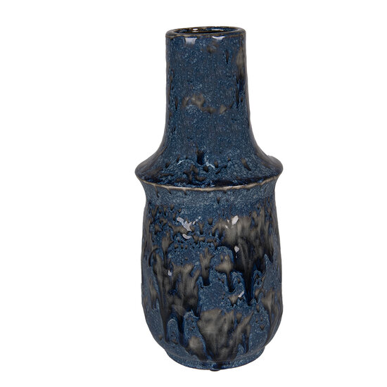 Clayre &amp; Eef | Decoratie Vaas Blauw &oslash; 13x30 cm | 6CE1571L