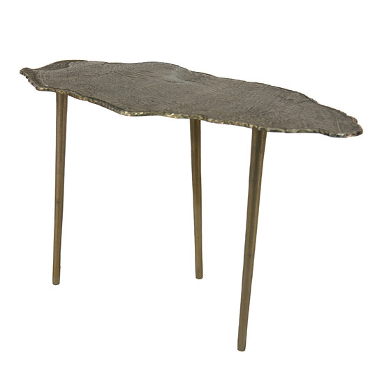 Clayre & Eef | Bijzettafel Goudkleurig 90x42x52 cm | 50531L