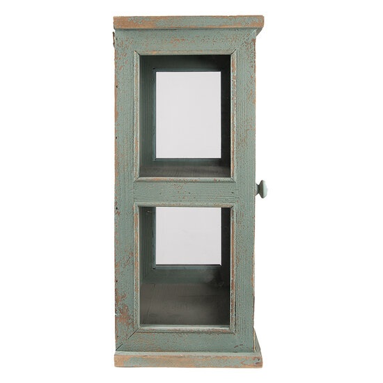 Clayre &amp; Eef | Vitrinekast Groen 45x25x60 cm | 5H0603