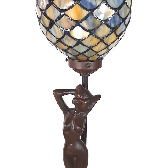 Clayre &amp; Eef | Tiffany Tafellamp 21x21x51 cm E14/max 1x25W | 5LL-6024