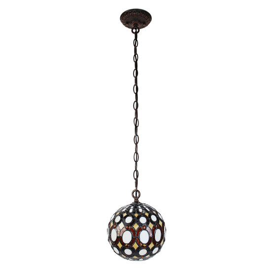 Clayre &amp; Eef | Hanglamp Tiffany &oslash; 20x116 cm E14/max 1x25W | 5LL-6270