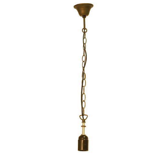 Clayre & Eef | Snoerpendel Ketting Tiffany Goudkleurig 130 cm E27/max 1x60W | 5LL-97