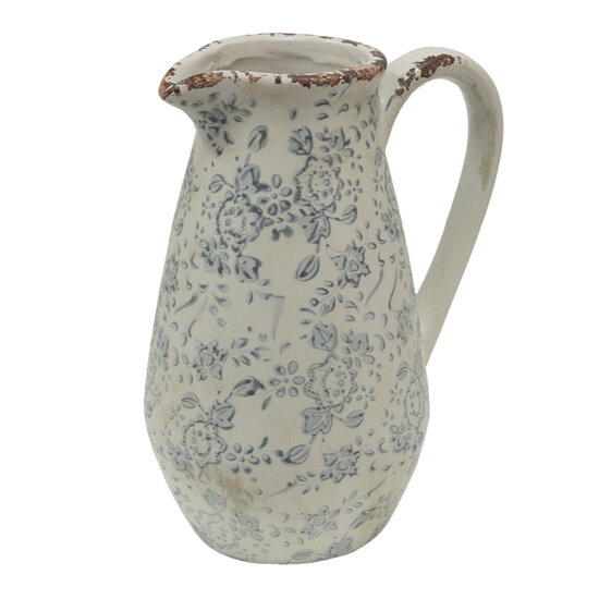 Clayre &amp; Eef | Decoratieve Schenkkan Grijs Beige 16x12x22 cm | 6CE1454S