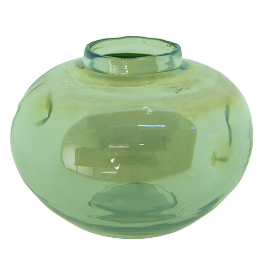 Clayre &amp; Eef | Vazen glas Groen &oslash; 15x11 cm | 6GL4090