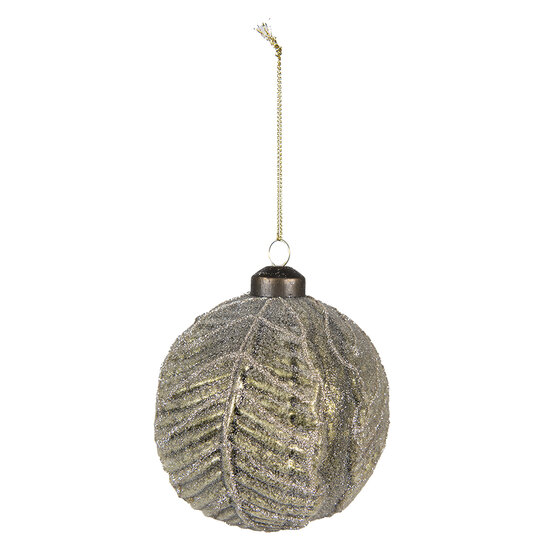 Clayre &amp; Eef | Kerstballen set van 2 Groen &oslash; 10x10 / &oslash; 8x8 cm | 6GL4114