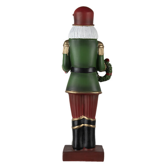 Clayre &amp; Eef | Kerstdecoratie Beeld Notenkraker Rood, Groen 17x10x47cm | 6PR4757