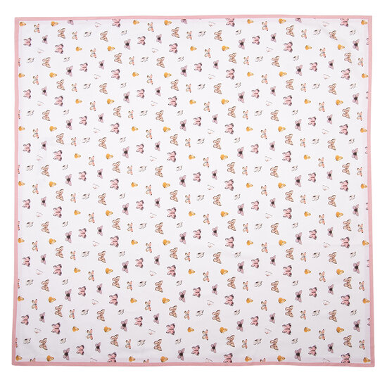Clayre &amp; Eef | Tafelkleed Beige Roze 130x180 cm | BPD03