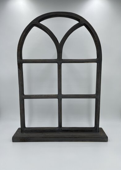 Decoratie stalraam hout op voet  63,5 x 49 cm grijs geschuurd old look | 65501 | Home Sweet Home | Stoer &amp; Sober Woonstijl