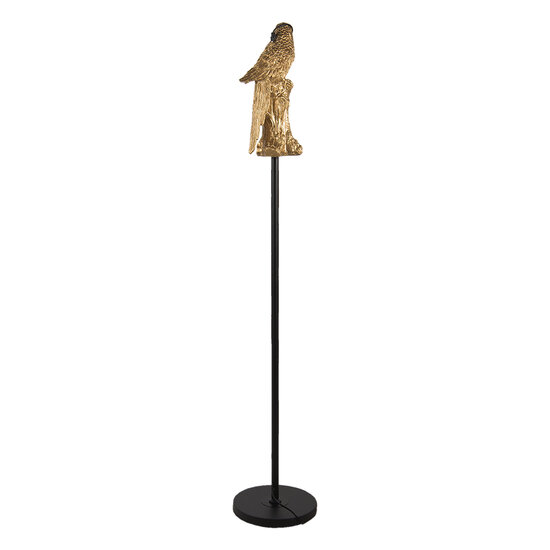 Clayre &amp; Eef | Vloerlamp Papegaai Goudkleurig &oslash; 25x139 cm E27/max 1x60W | 5LMP343