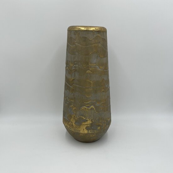 Vaas goud Peggie maat L staal 40,5 x 19 cm | 785156 | Countryfield | Stoer &amp; Sober Woonstijl