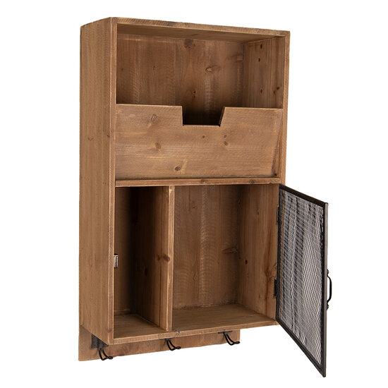 Clayre & Eef | Wandrek Bruin Zwart 40x18x71 cm | 50743