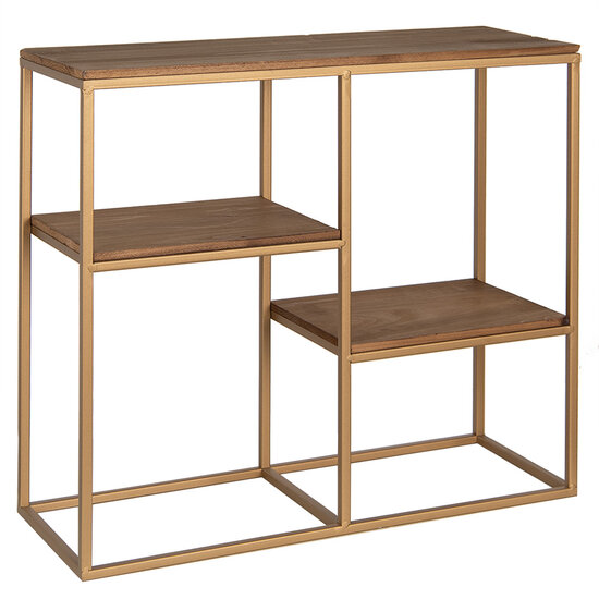 Clayre &amp; Eef | Wandrek Goudkleurig 53x18x49 cm | 50744