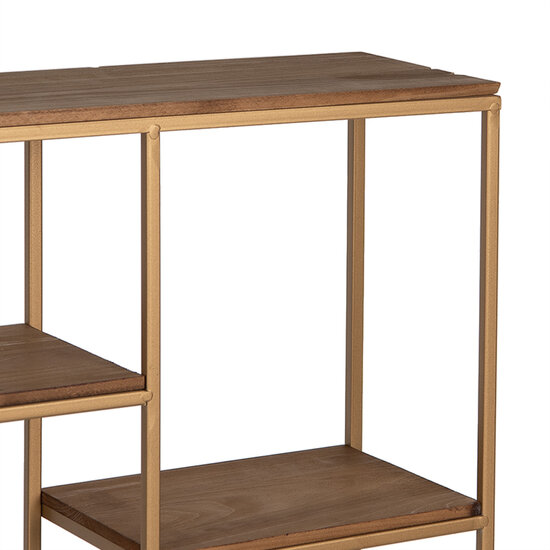 Clayre &amp; Eef | Wandrek Goudkleurig 53x18x49 cm | 50744
