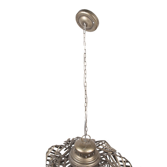 Clayre &amp; Eef | Hanglamp Grijs &oslash; 49x66 cm E27/max 1x60W | 5LMP353