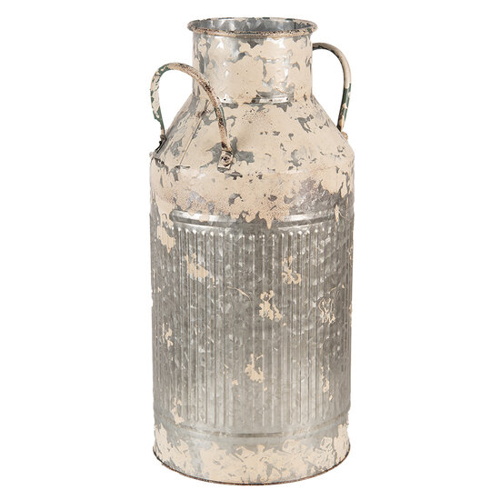Clayre & Eef | Decoratie Melkbus Grijs Beige 23x22x47 cm | 6Y5405