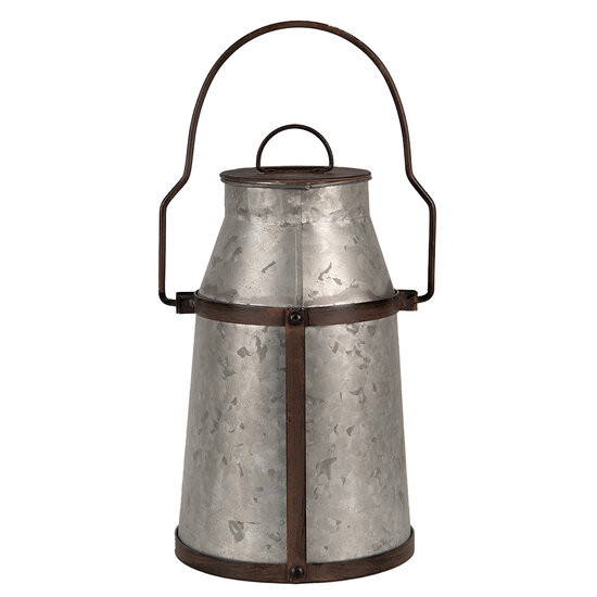 Clayre & Eef | Decoratie Melkbus Grijs Bruin 21x20x31/44 cm | 6Y5408