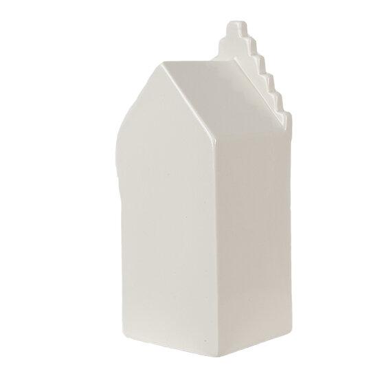 Clayre & Eef | Decoratie Huisje met LED Beige, Goudkleurig 7x6x16 cm | 6CE1598M