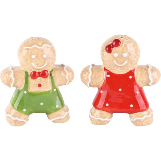 Dekoratief | Duo peper/zout cookie, keramiek, 8x3x9cm | A225670