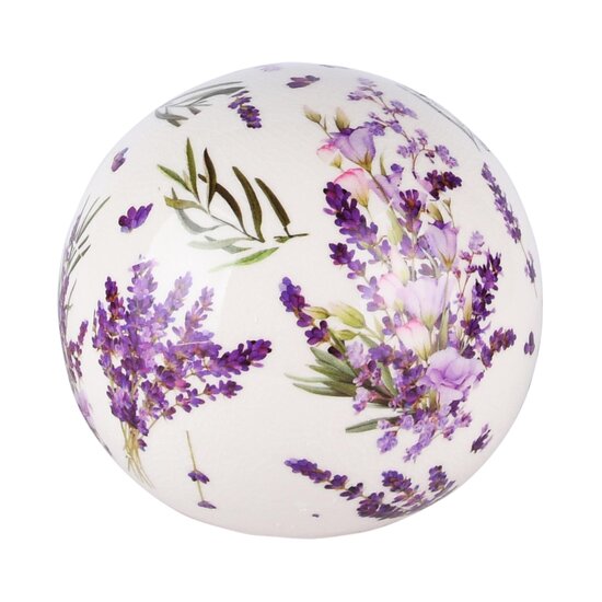 Dekoratief | Decobol &#039;Lavender Field&#039;, keramiek, 9x9x9cm | A230214