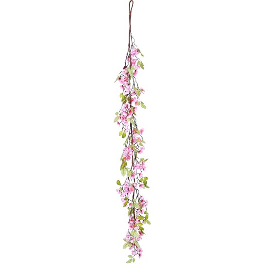 Dekoratief | Guirlande &#039;Spring Apple Blossoms&#039;, lila, 140cm | A230468