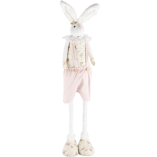 Dekoratief | Deco bunny staand, stof, 18x10x69cm | A230658