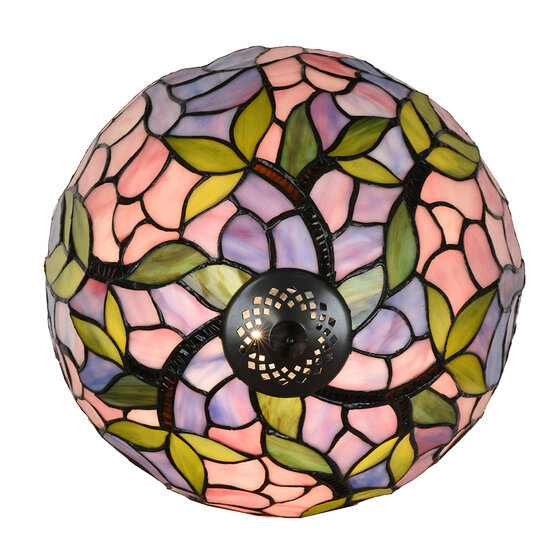 Clayre & Eef | Tiffany Tafellamp Roze ø 30x50 cm E27/max 1x60W | 5LL-6308