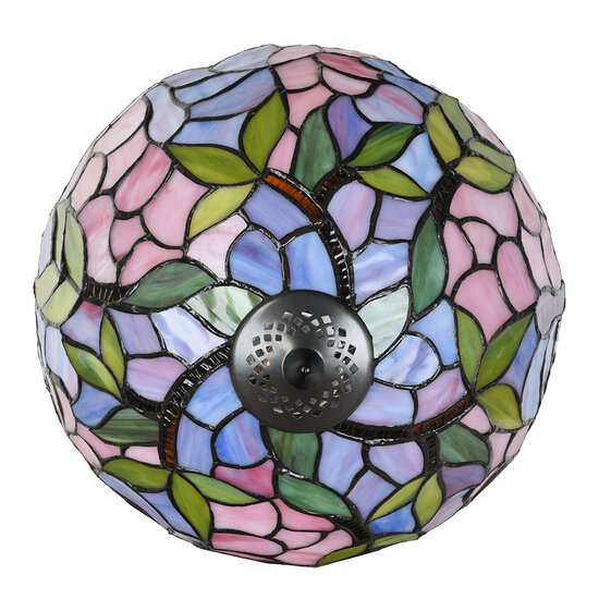 Clayre & Eef | Tiffany Tafellamp Roze ø 30x50 cm E27/max 1x60W | 5LL-6308