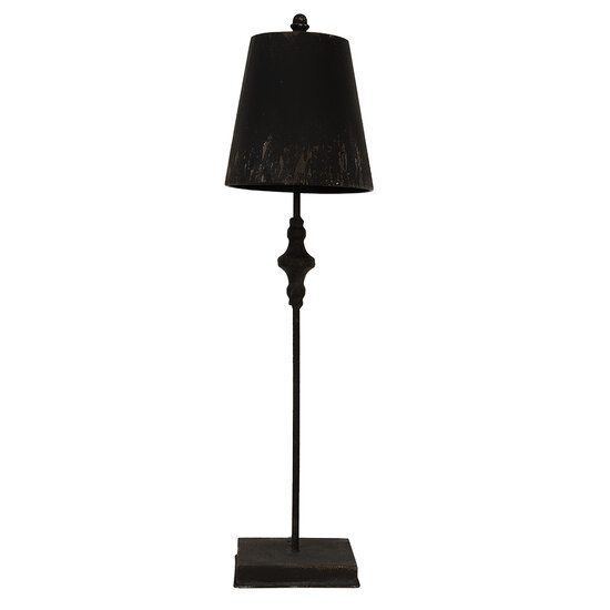 Clayre & Eef | Tafellamp Zwart ø 20x75 cm E27/max 1x60W | 5LMP670