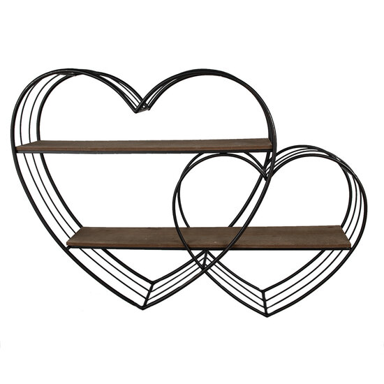 Clayre & Eef | Wandrek Zwart 93x15x65 cm | 5Y1166