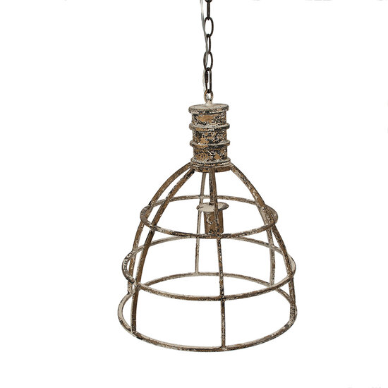 Clayre & Eef | Hanglamp Beige ø 39x47 cm E27/max 1x40W | 6LMP784