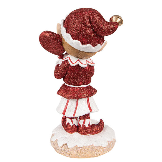 Clayre &amp; Eef | Decoratie elf Rood 12x9x20 cm | 6PR4902