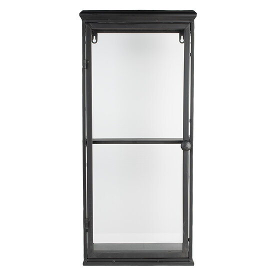 Clayre & Eef | Vitrinekast Zwart 31x21x70 cm | 50702
