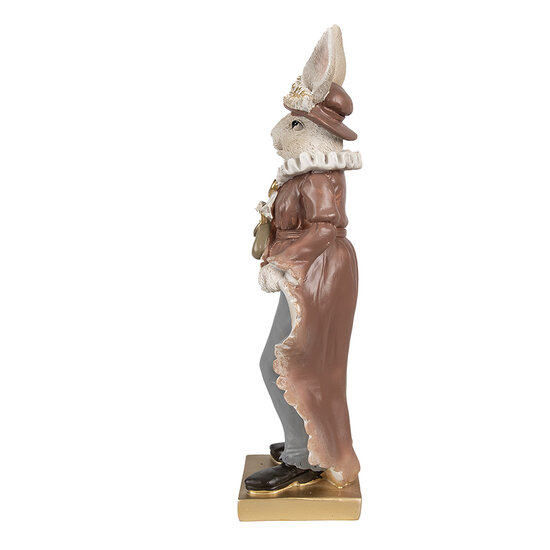 Clayre &amp; Eef | Decoratie konijn Beige Bruin 10x8x30 cm | 6PR4128