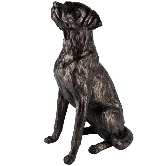 Dekoratief | Hond zittend, brons, resina, 32x21x48cm | A240891