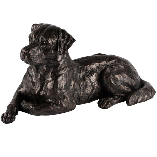 Dekoratief | Hond liggend, brons, resina, 43x20x20cm | A240892