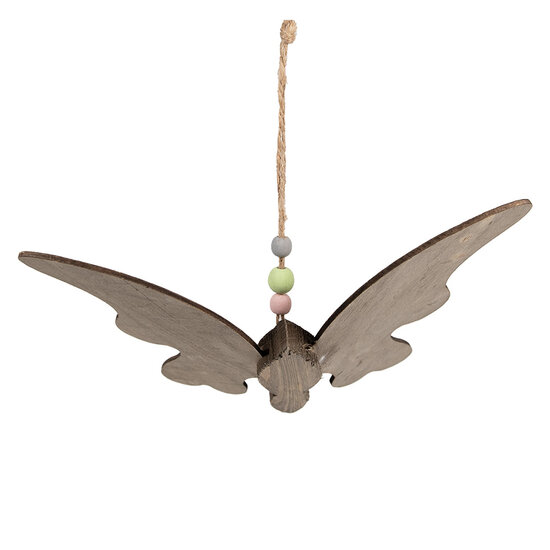 Clayre &amp; Eef | Decoratie hanger vlinder Bruin 21x3x15 cm | 6H2320