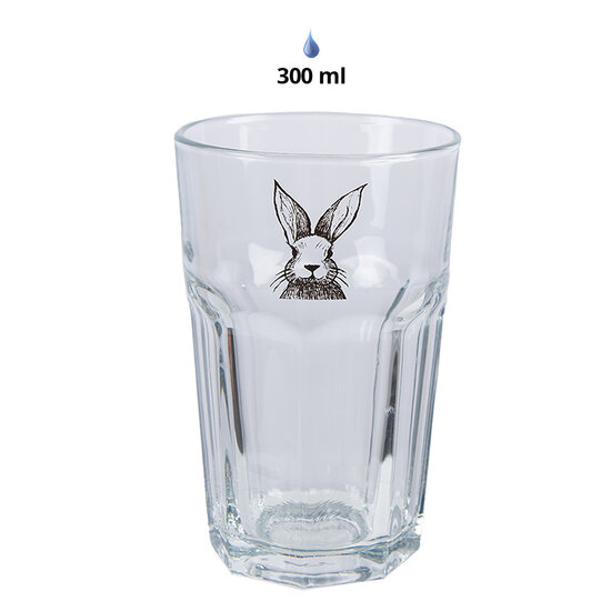 Clayre &amp; Eef | Waterglas Transparant &oslash; 7x12 cm / 300 ml | RAEGL0004