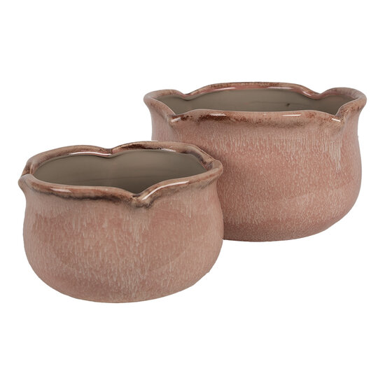 Clayre &amp; Eef | Bloempot Binnen Roze &oslash; 20x11 cm | 6CE1716P