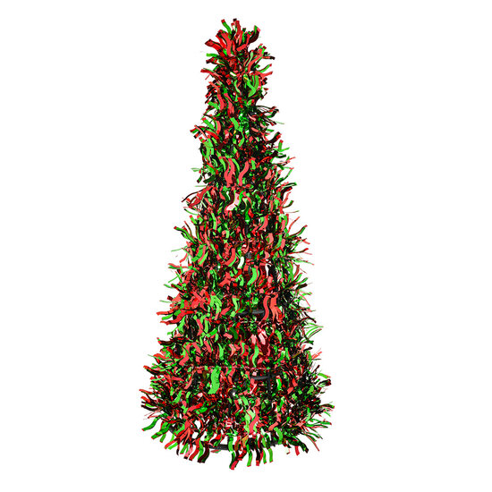 Clayre &amp; Eef | Kerstdecoratie Kerstboom Rood Groen 48 cm | 65543L