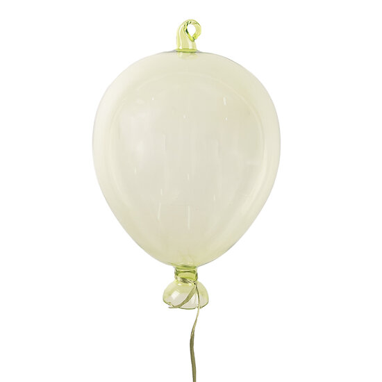 Clayre &amp; Eef | Decoratie hanger ballon Groen &oslash; 7x14 cm | 6GL4437